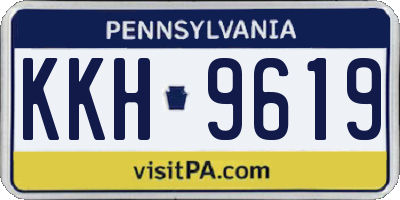 PA license plate KKH9619