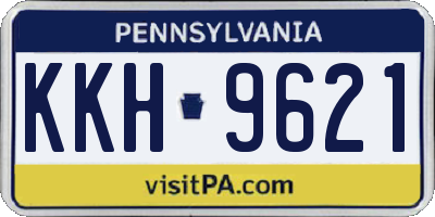 PA license plate KKH9621