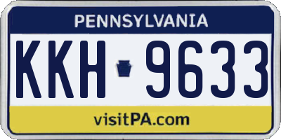 PA license plate KKH9633