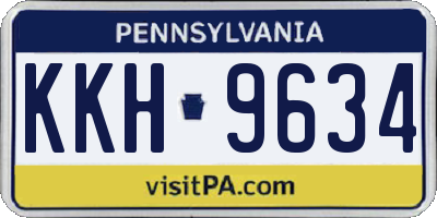PA license plate KKH9634