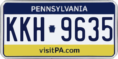 PA license plate KKH9635