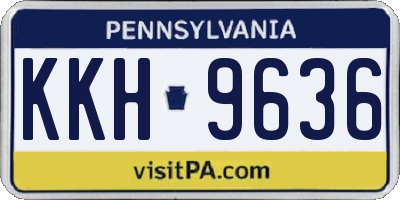 PA license plate KKH9636