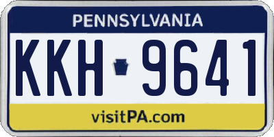 PA license plate KKH9641