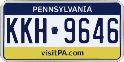 PA license plate KKH9646