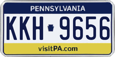PA license plate KKH9656