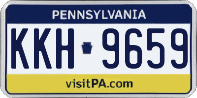 PA license plate KKH9659