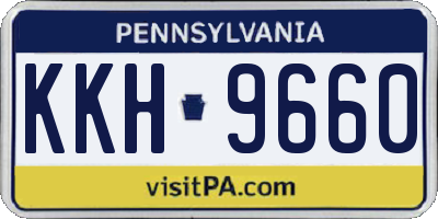 PA license plate KKH9660
