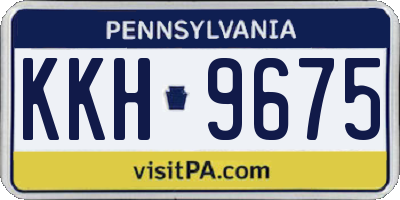 PA license plate KKH9675