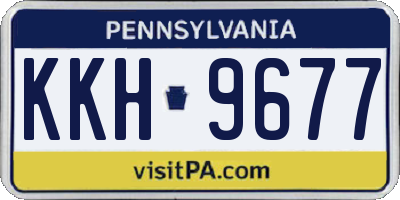PA license plate KKH9677