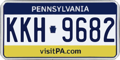 PA license plate KKH9682