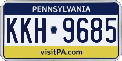 PA license plate KKH9685