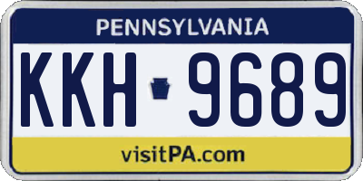 PA license plate KKH9689