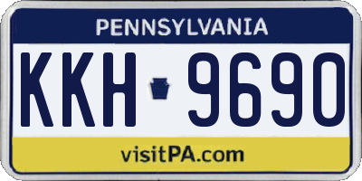 PA license plate KKH9690
