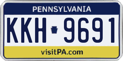 PA license plate KKH9691