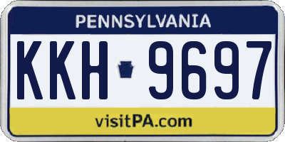 PA license plate KKH9697