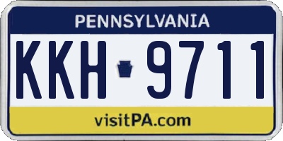 PA license plate KKH9711