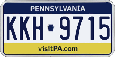 PA license plate KKH9715