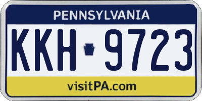 PA license plate KKH9723