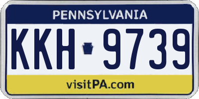 PA license plate KKH9739