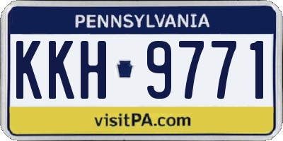 PA license plate KKH9771