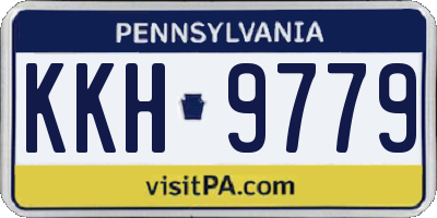 PA license plate KKH9779
