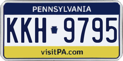 PA license plate KKH9795