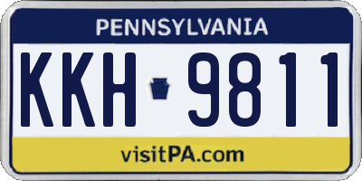 PA license plate KKH9811