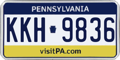 PA license plate KKH9836