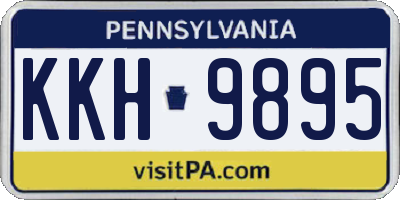 PA license plate KKH9895