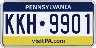 PA license plate KKH9901