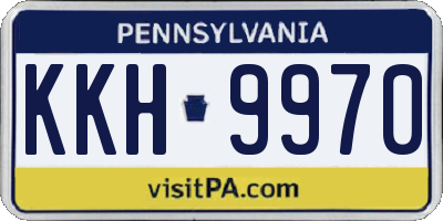 PA license plate KKH9970