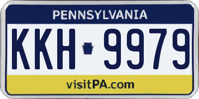 PA license plate KKH9979