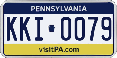 PA license plate KKI0079