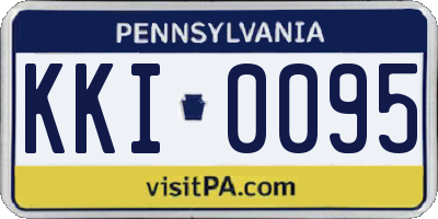 PA license plate KKI0095