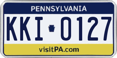 PA license plate KKI0127