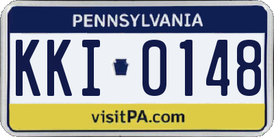 PA license plate KKI0148