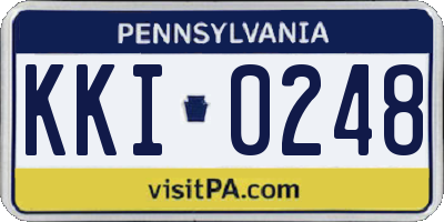 PA license plate KKI0248