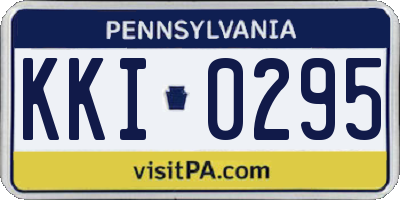 PA license plate KKI0295
