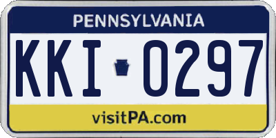 PA license plate KKI0297