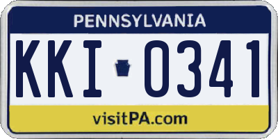 PA license plate KKI0341