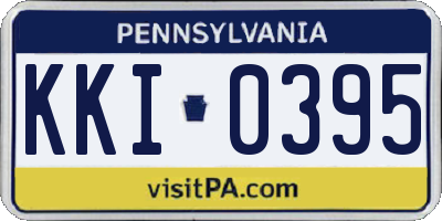 PA license plate KKI0395