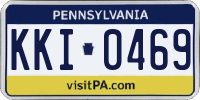 PA license plate KKI0469