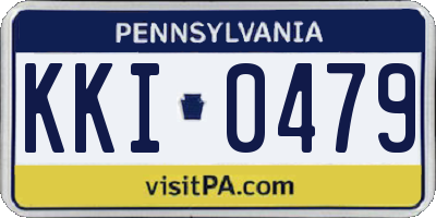 PA license plate KKI0479