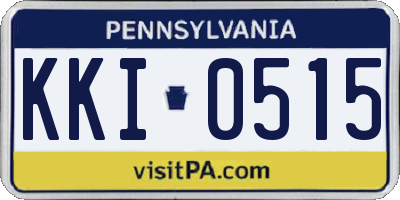 PA license plate KKI0515