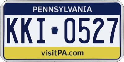 PA license plate KKI0527