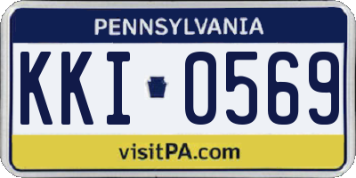 PA license plate KKI0569