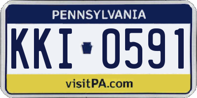 PA license plate KKI0591