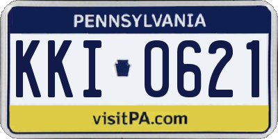 PA license plate KKI0621