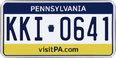 PA license plate KKI0641