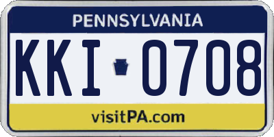 PA license plate KKI0708